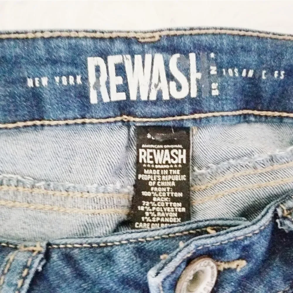 Rewash ripped heavy distressed Jean's